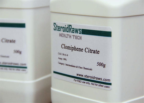 Clomiphene クエン酸塩のボディービルはステロイドの粉 CAS NO を補います: 50-41-9